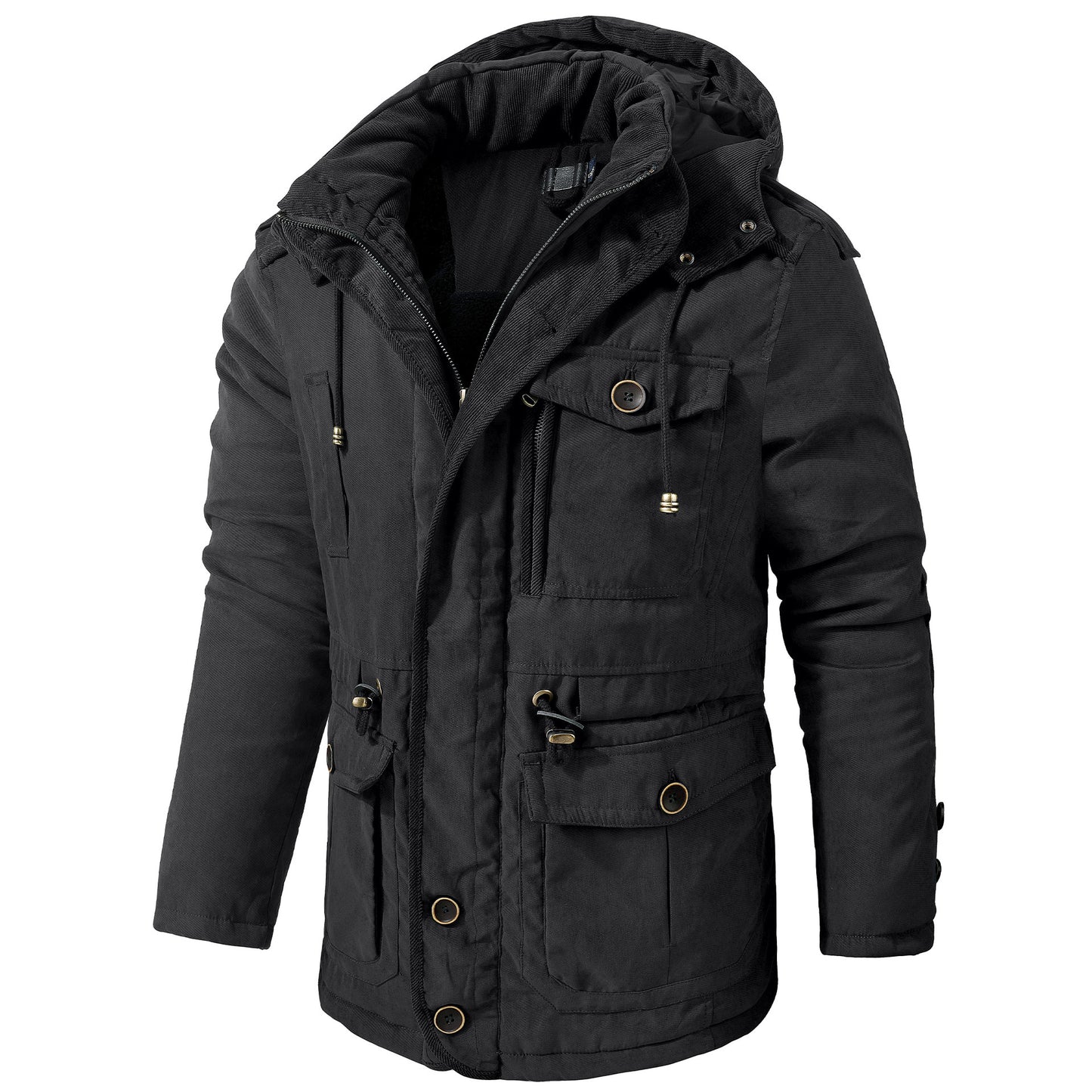 Men's Fleece-lined Cotton-padded Jacket