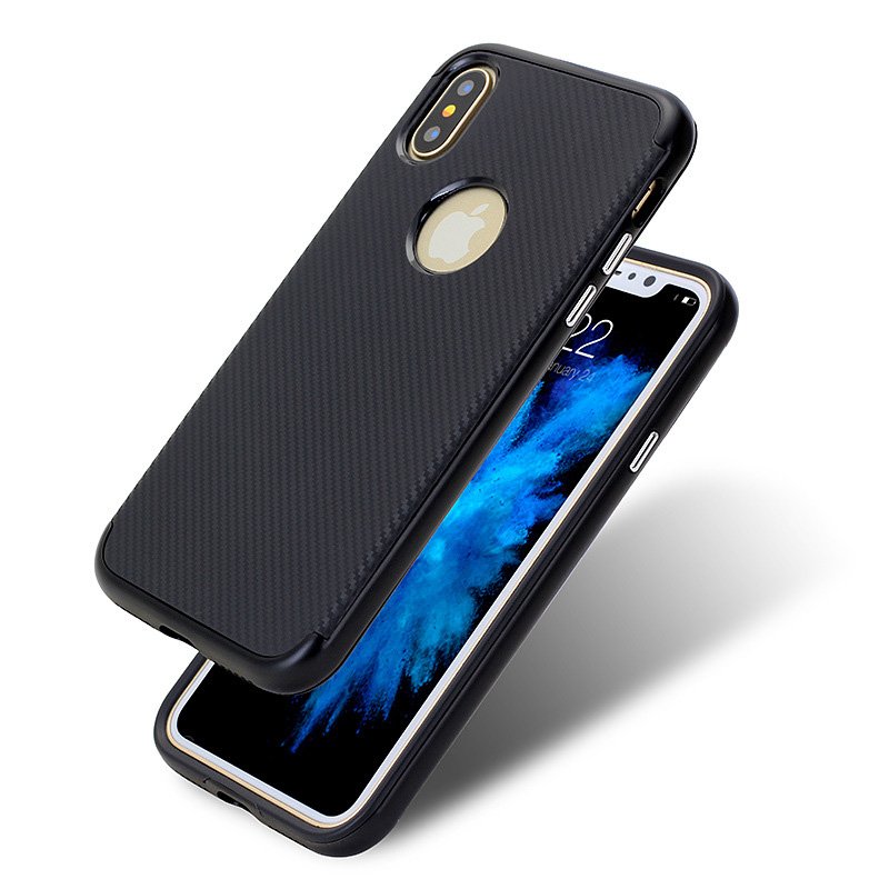 Double Layer iPhone X Carbon Fiber Case