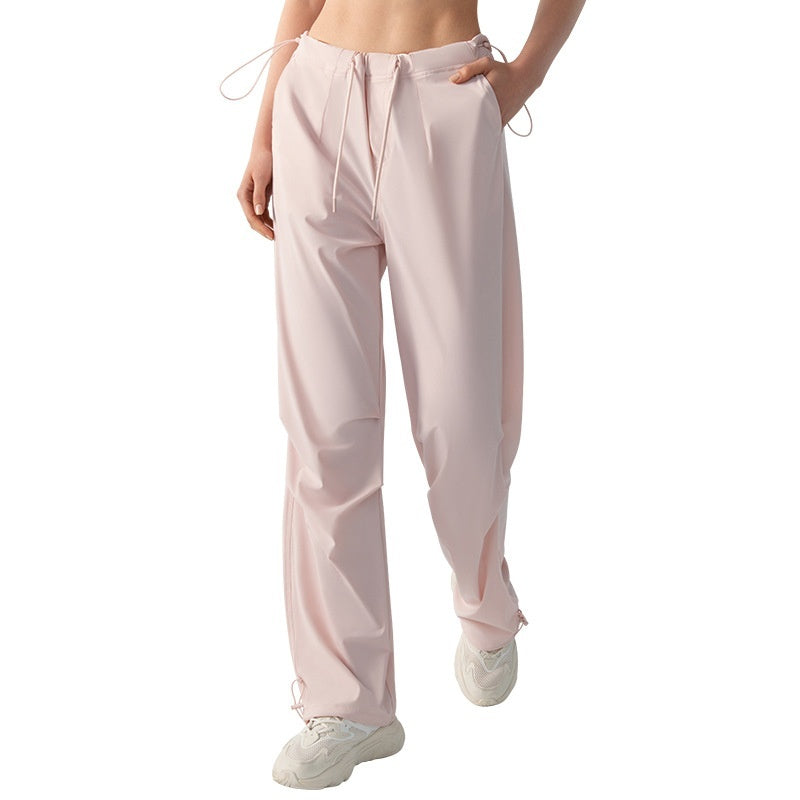 Women's Fashionable Loose Drooping Straight-leg Pants Breathable Trousers