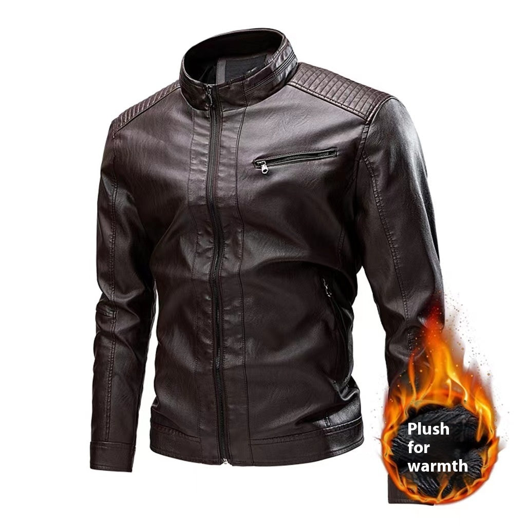 Casual Men's Leather Jacket