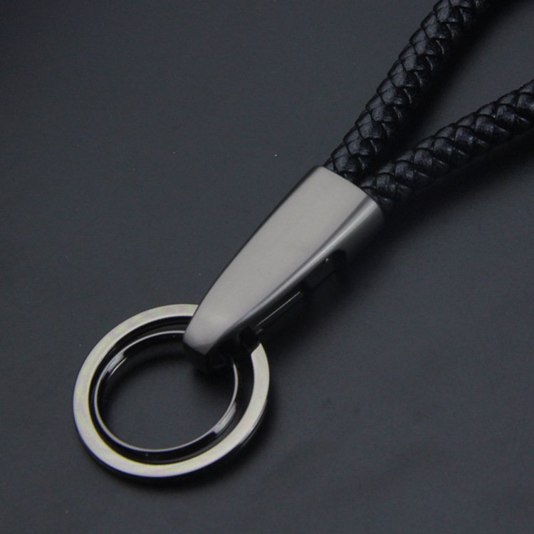 Ultra-Strong Braided Leather Keychain