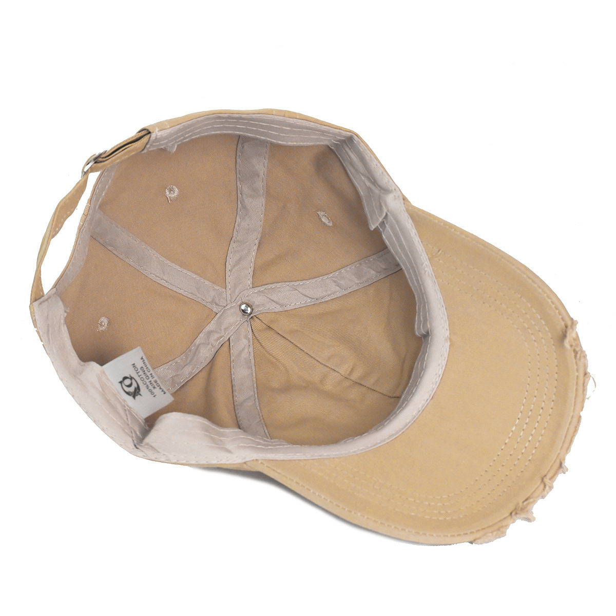 Distressed Cotton Baseball Cap