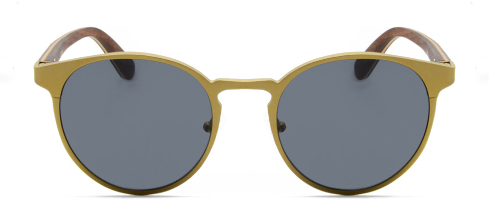 Perfect Storm - Titanium & Wood Sunglasses