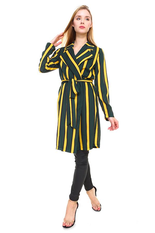 Multi Stripe Long Blazer