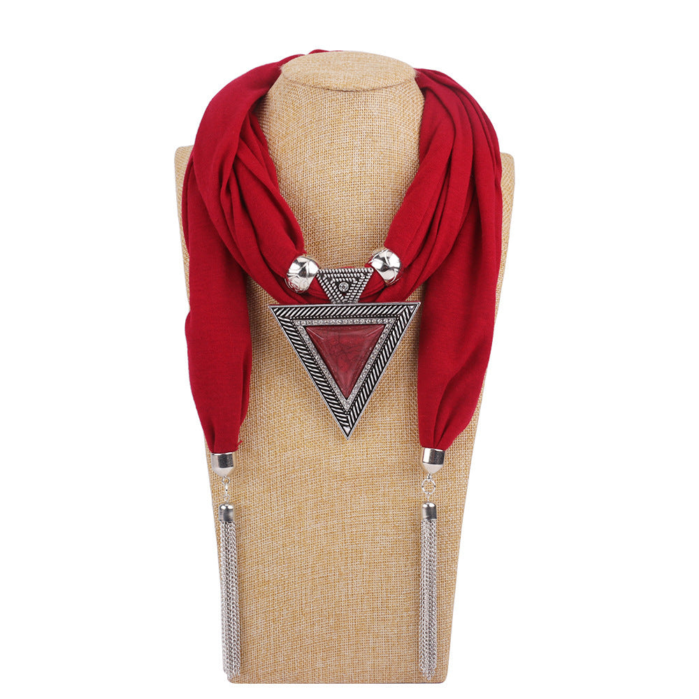 Fashion Jewelry Necklace Scarf Female Resin Alloy