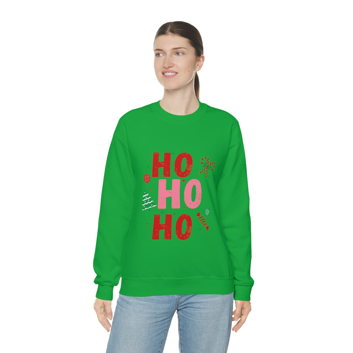 Womens Ho Ho Ho Holiday Sweatshirt