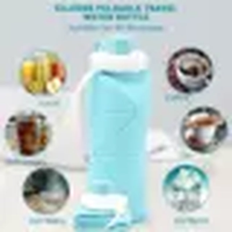 Silicone Collapsible Sports Water Bottles Outdoor Camping Folding Water Cup Large Capacity Travel Foldable Leakproof.Kettle