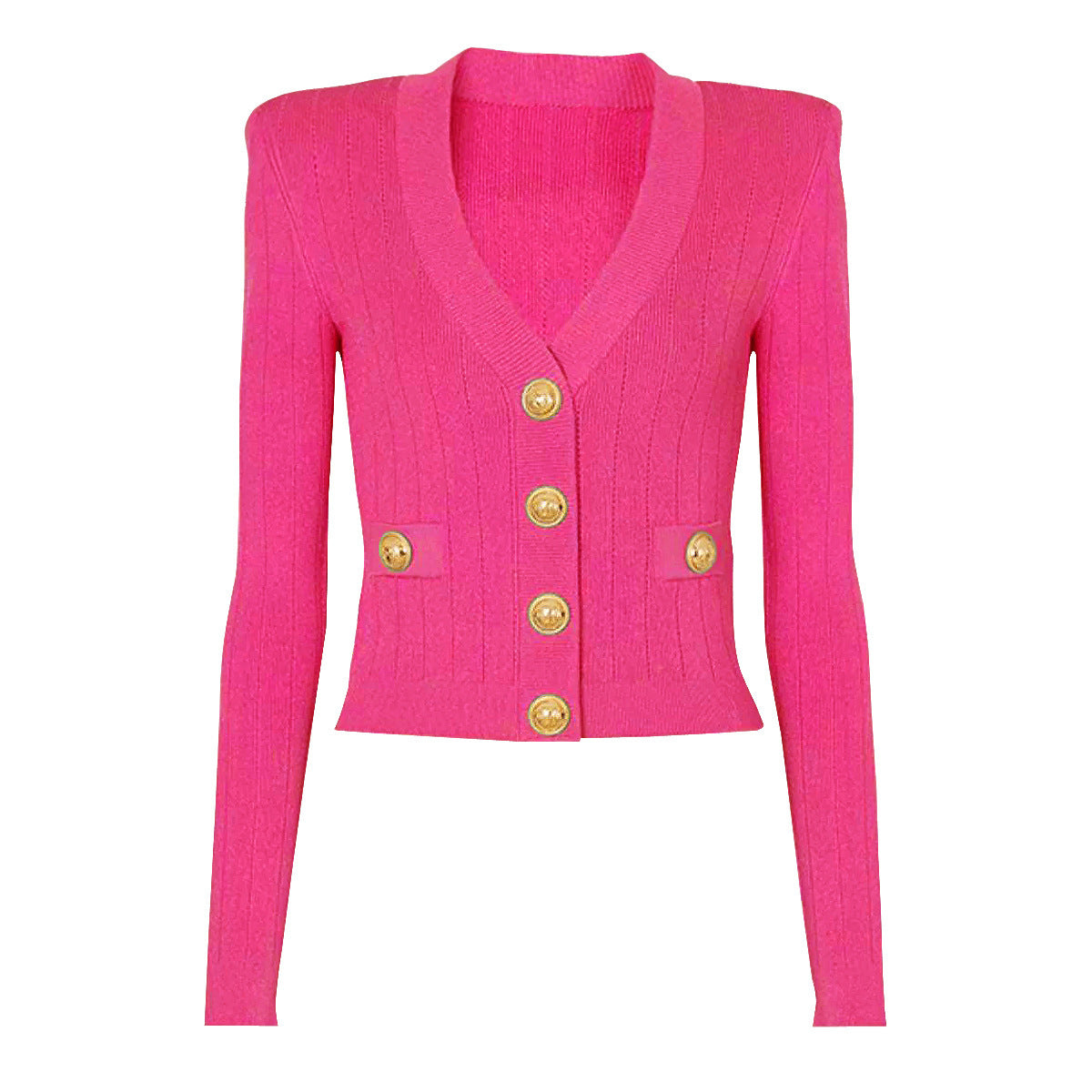 Women's Fashion Classic High Quality Versatile Jacket Knitted Sweater Cardigan