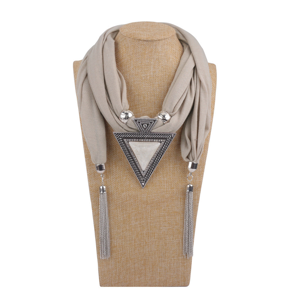 Fashion Jewelry Necklace Scarf Female Resin Alloy