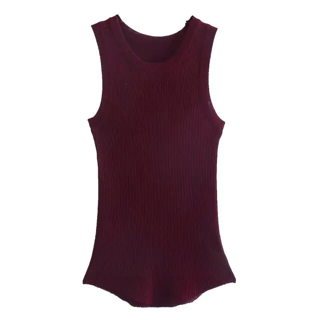 Fitted Sleeveless Top