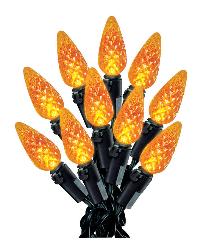 Celebrations 9736943 13.5 ft. LED C6 Orange Halloween Lights