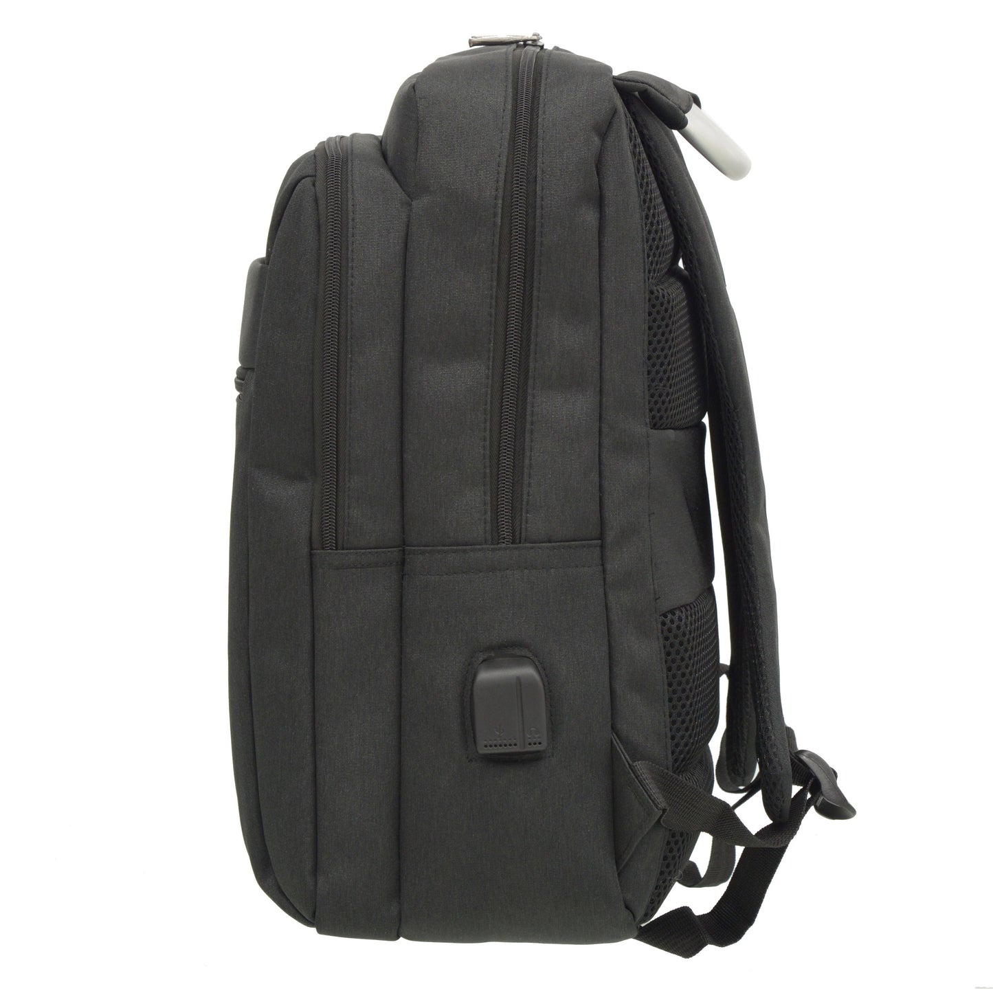 Rectangular Multi Pocket Backpack with USB