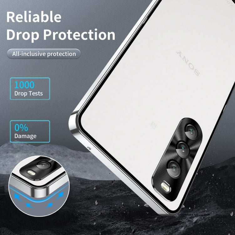 For Sony Xperia 10 V MagSafe Magnetic Frosted Metal Phone Case(Silver)