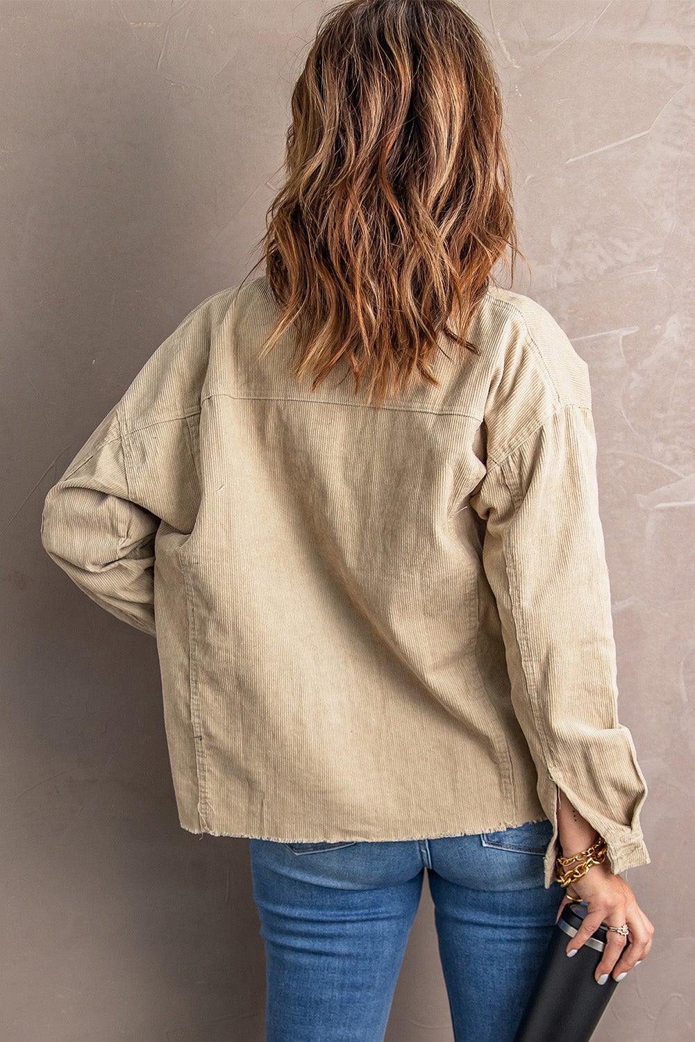 Khaki Pocket Corduroy Jacket