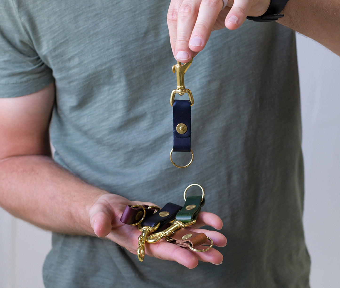 Leather Key Clip