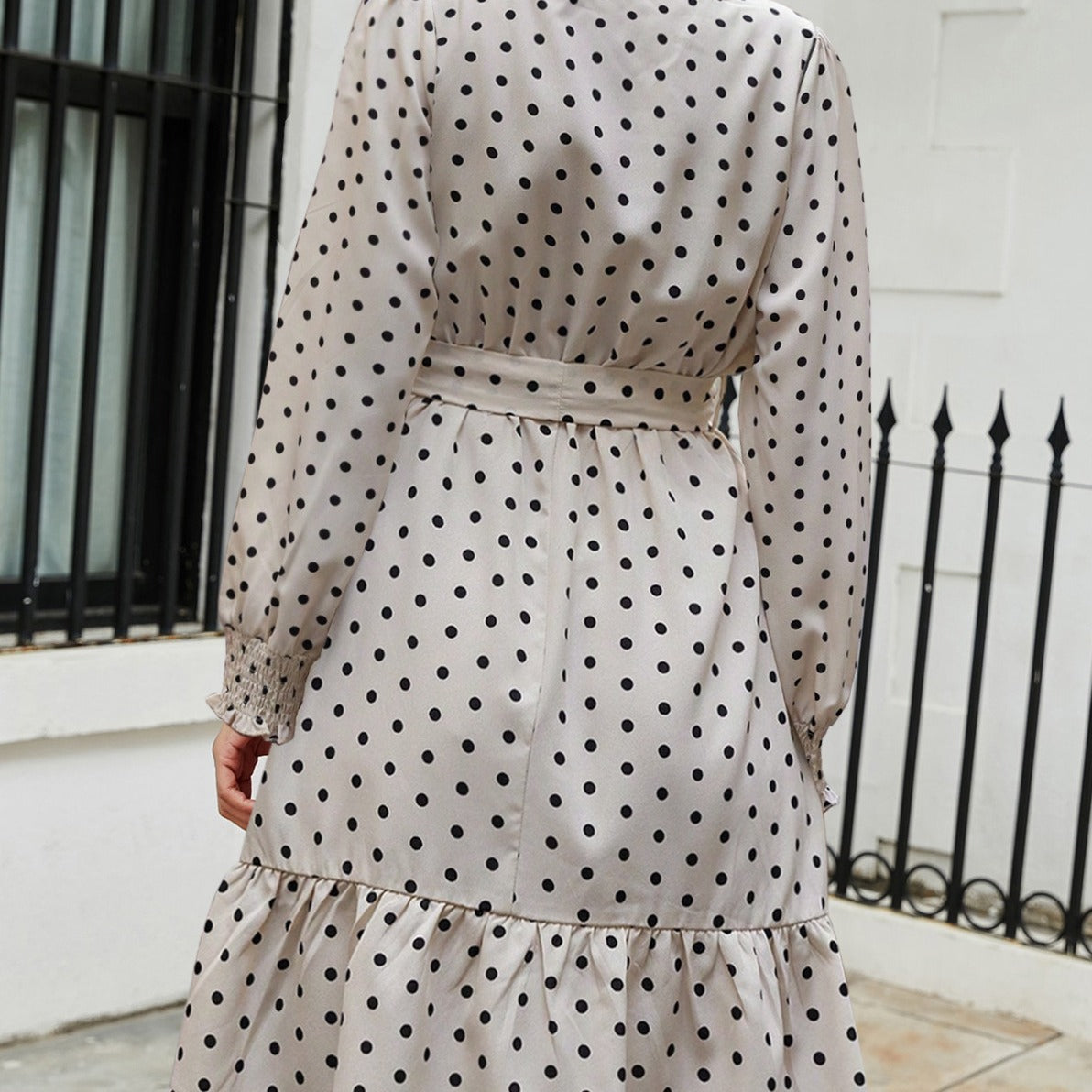 Women's Polka Dot Dress Loose