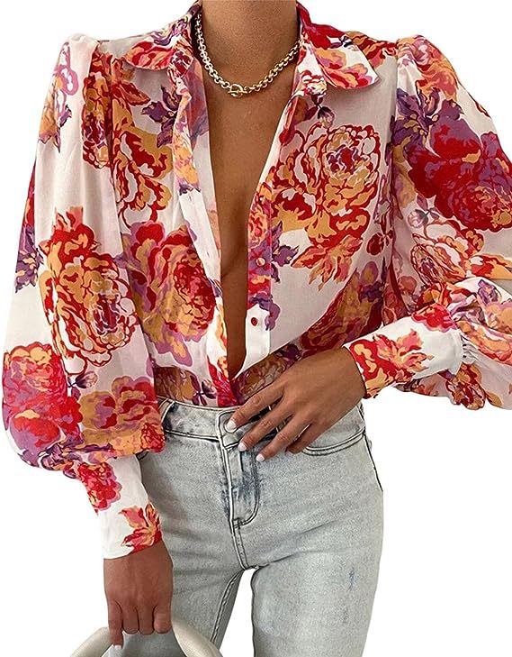 New Print Women's Fashion Button Shirt