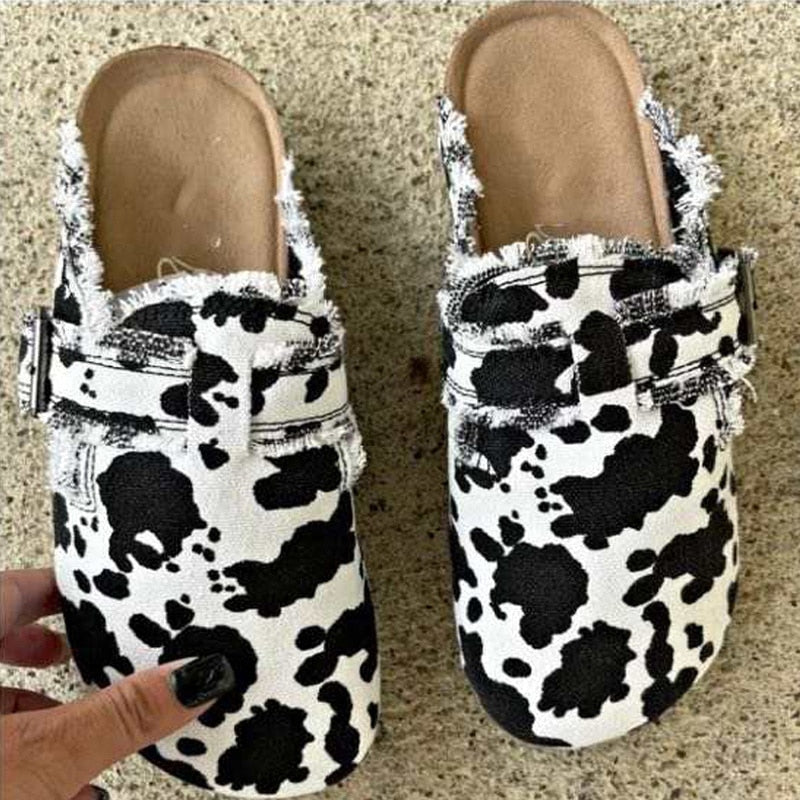 Women's Vintage Clogs Cows/Army/Striped/Black/Beige/Leopard