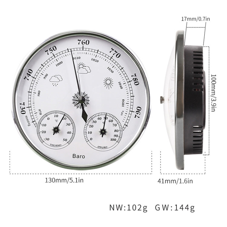 THB9392 Wall Hanging Household Weather Station Barometer Thermometer