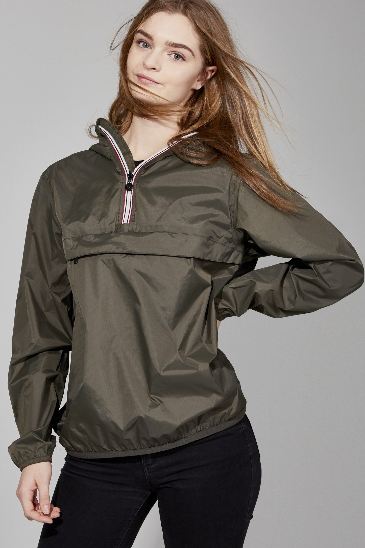 Torba Quarter Zip light Packable Rain Jacket