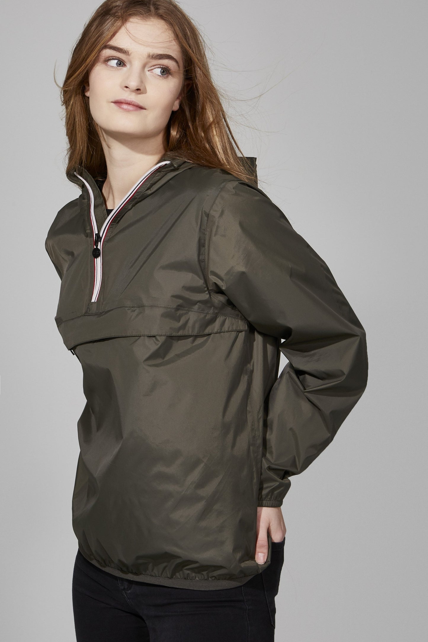 Torba Quarter Zip light Packable Rain Jacket