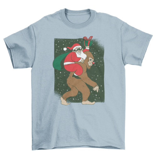 Santa Bigfoot T-shirt