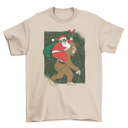 Santa Bigfoot T-shirt