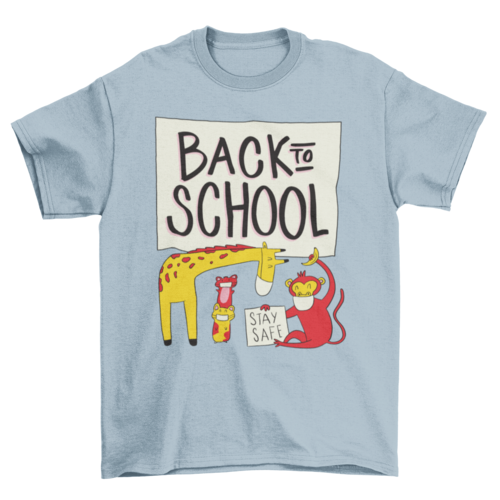 Back to school animals t-shirt