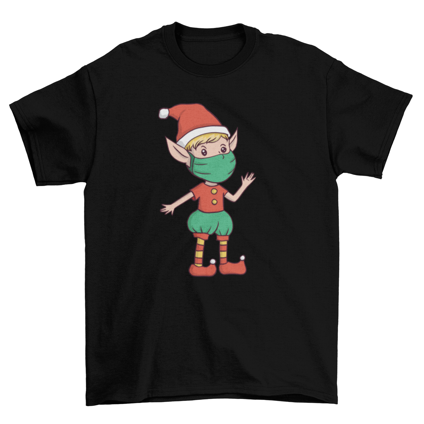 Elf face mask t-shirt