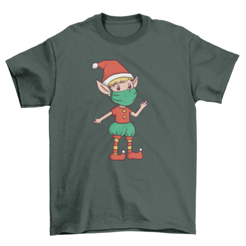 Elf face mask t-shirt