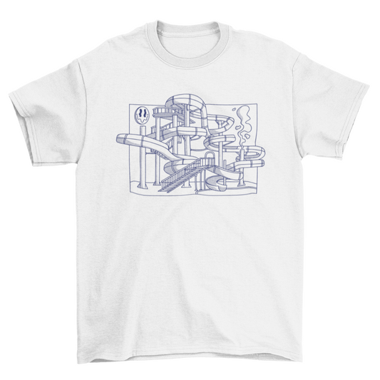 Water slide t-shirt design