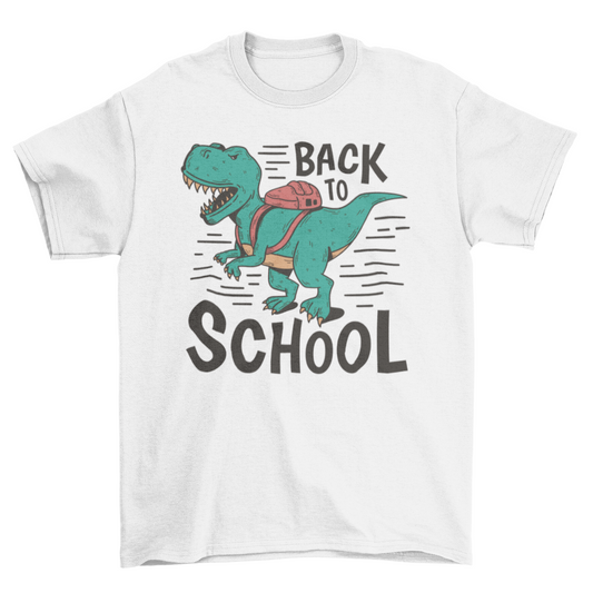 T-rex dinosaur back to school t-shirt