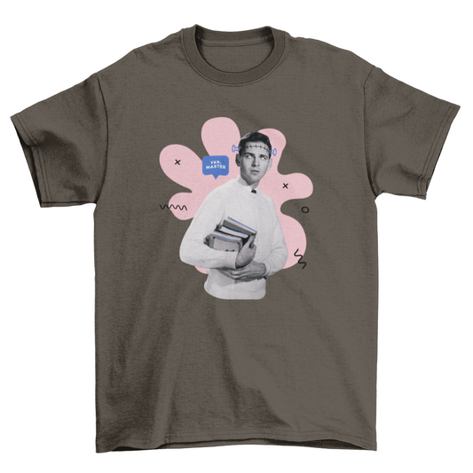 Frankenstein student man t-shirt