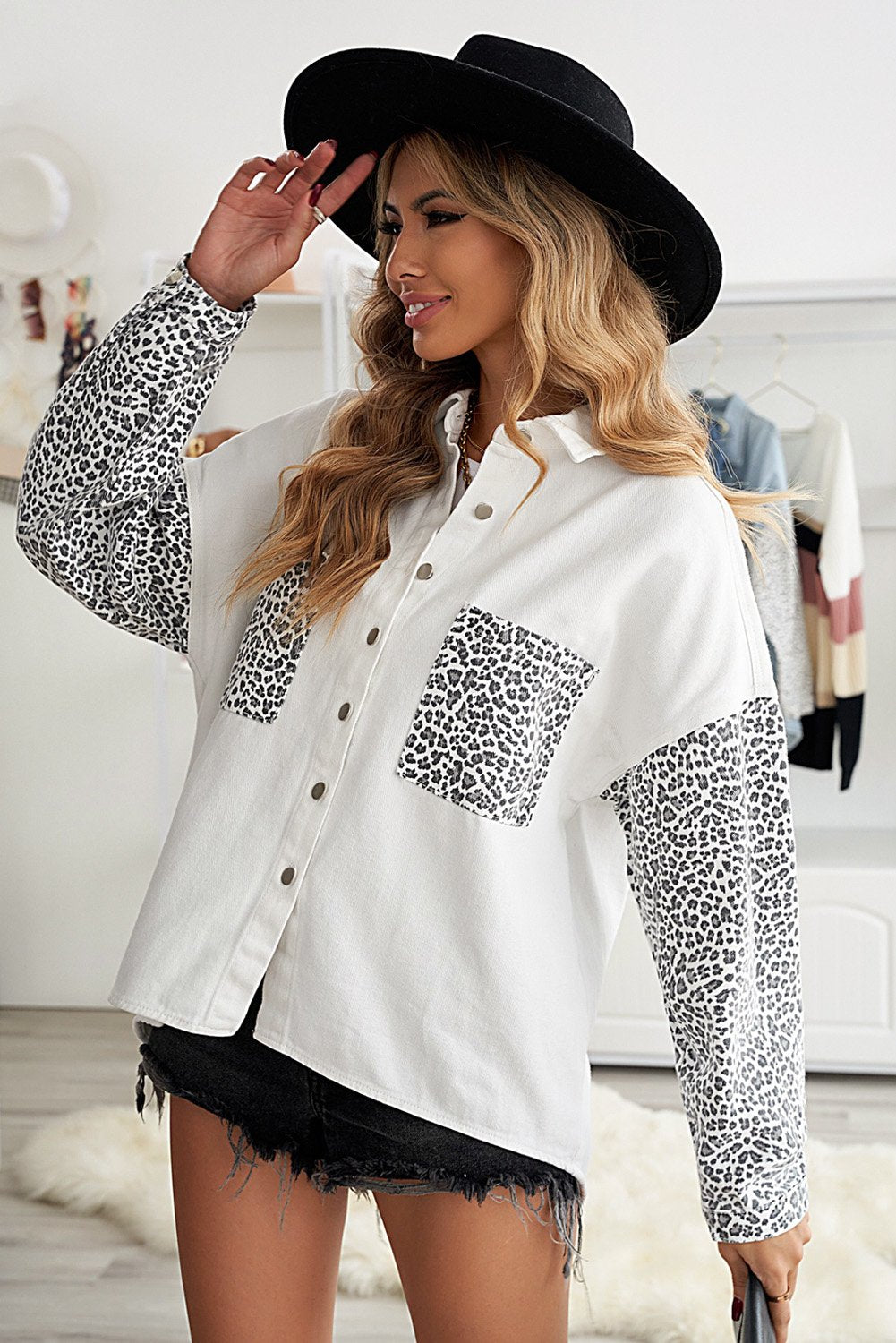 White Jeans Shirt Jacket