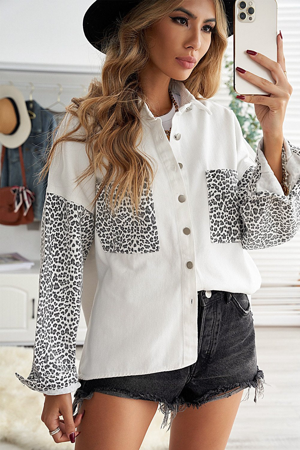 White Jeans Shirt Jacket