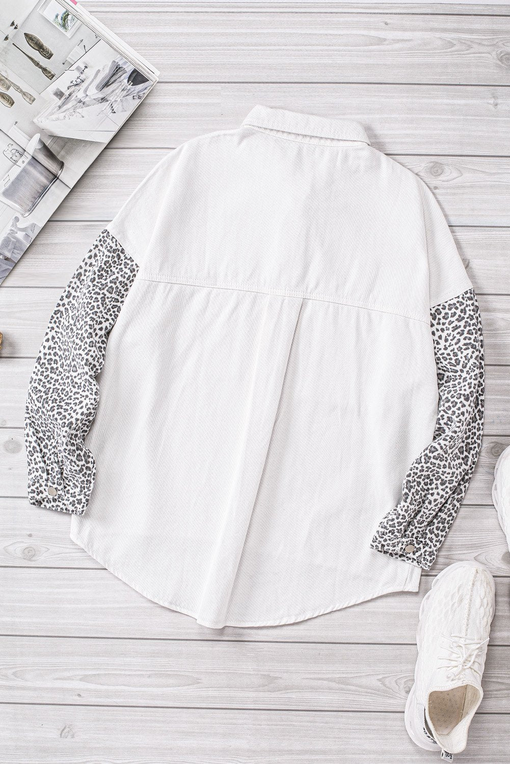 White Jeans Shirt Jacket