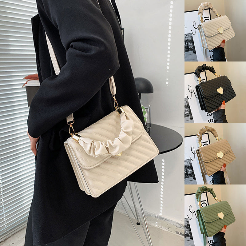 Women Handbags Fashion Chain Shoulder Bags With Love Metal Design