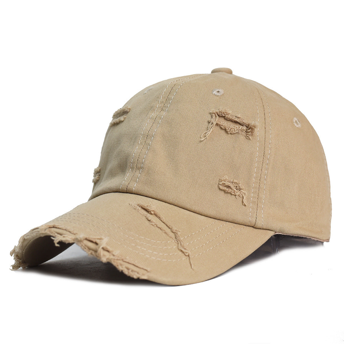 Distressed Cotton Baseball Cap