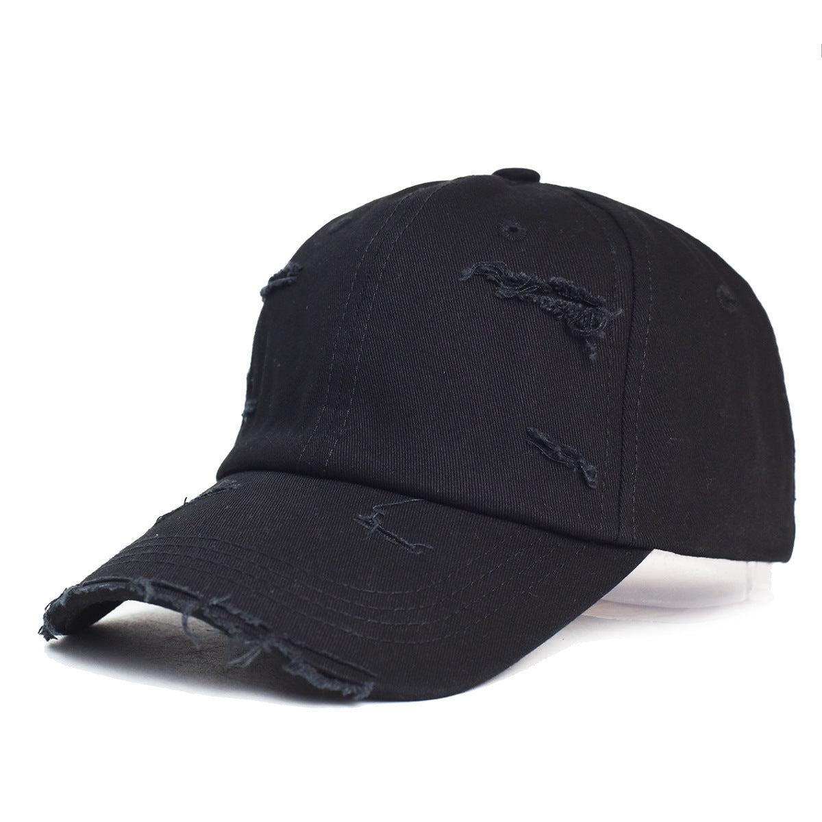 Distressed Cotton Baseball Cap