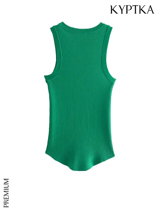 Fitted Sleeveless Top