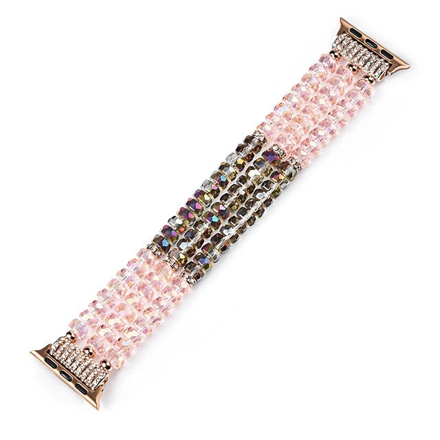 For Apple Watch All Series Fashion Pearl Wristband Strap Band