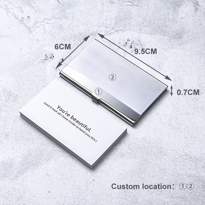 Personalized Business Card Box