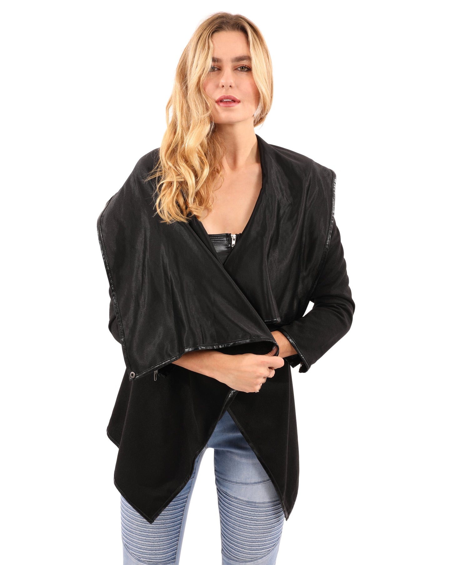 Bowmont Drape Collar Jacket