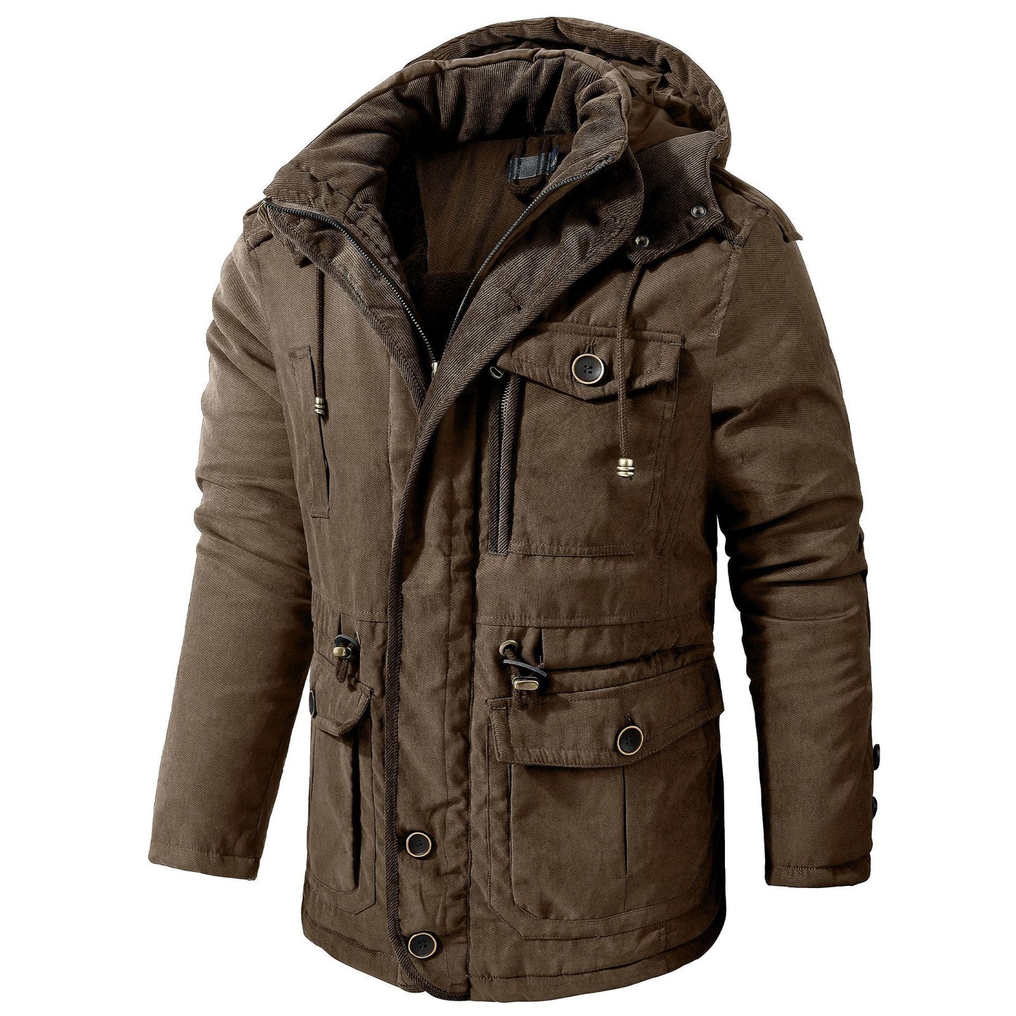 Men's Fleece-lined Cotton-padded Jacket