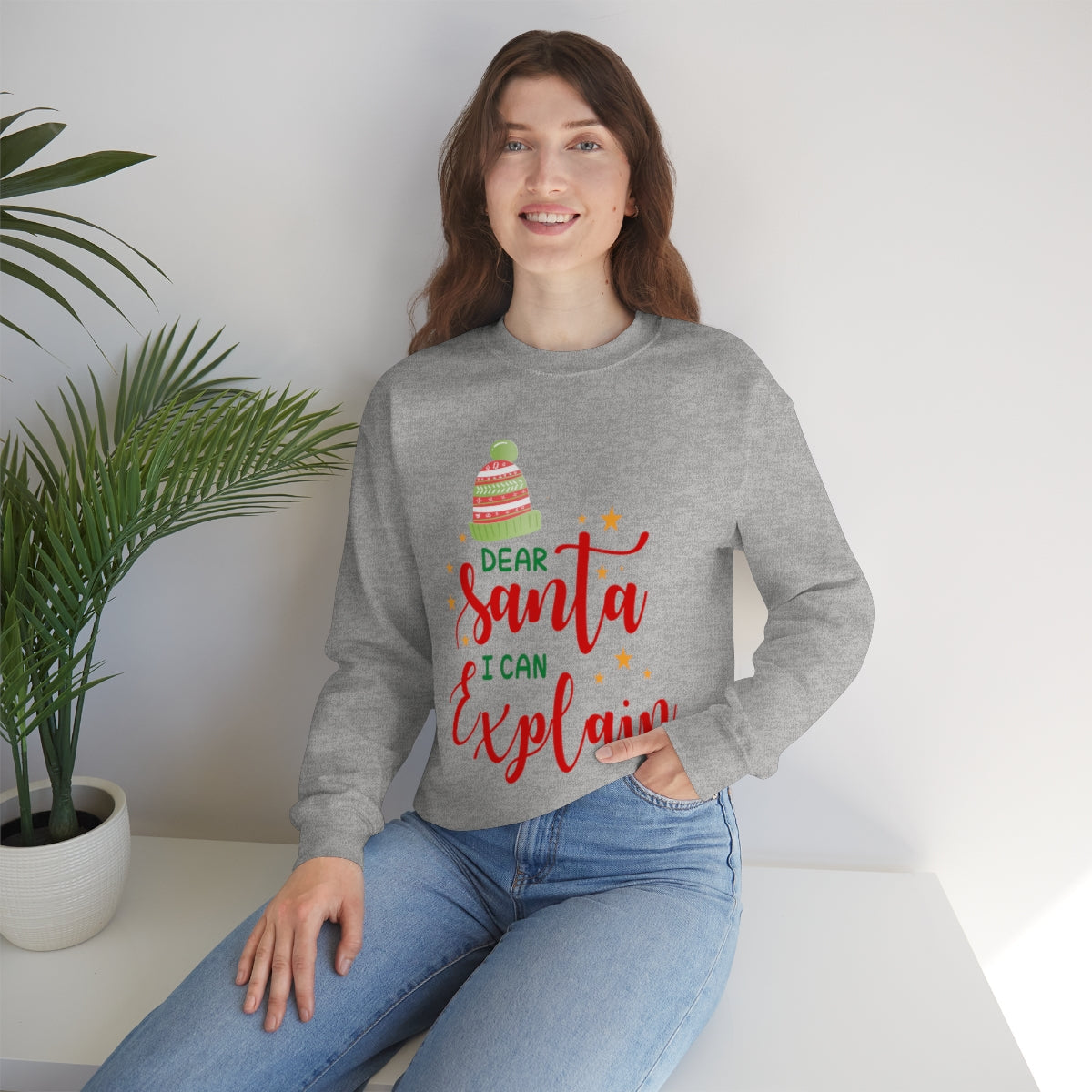 Womens Santa I Can Explain Sweatshirt