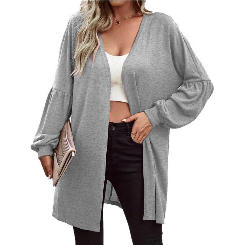 Long Sleeve Fashion Cardigan Knitted Coat Women