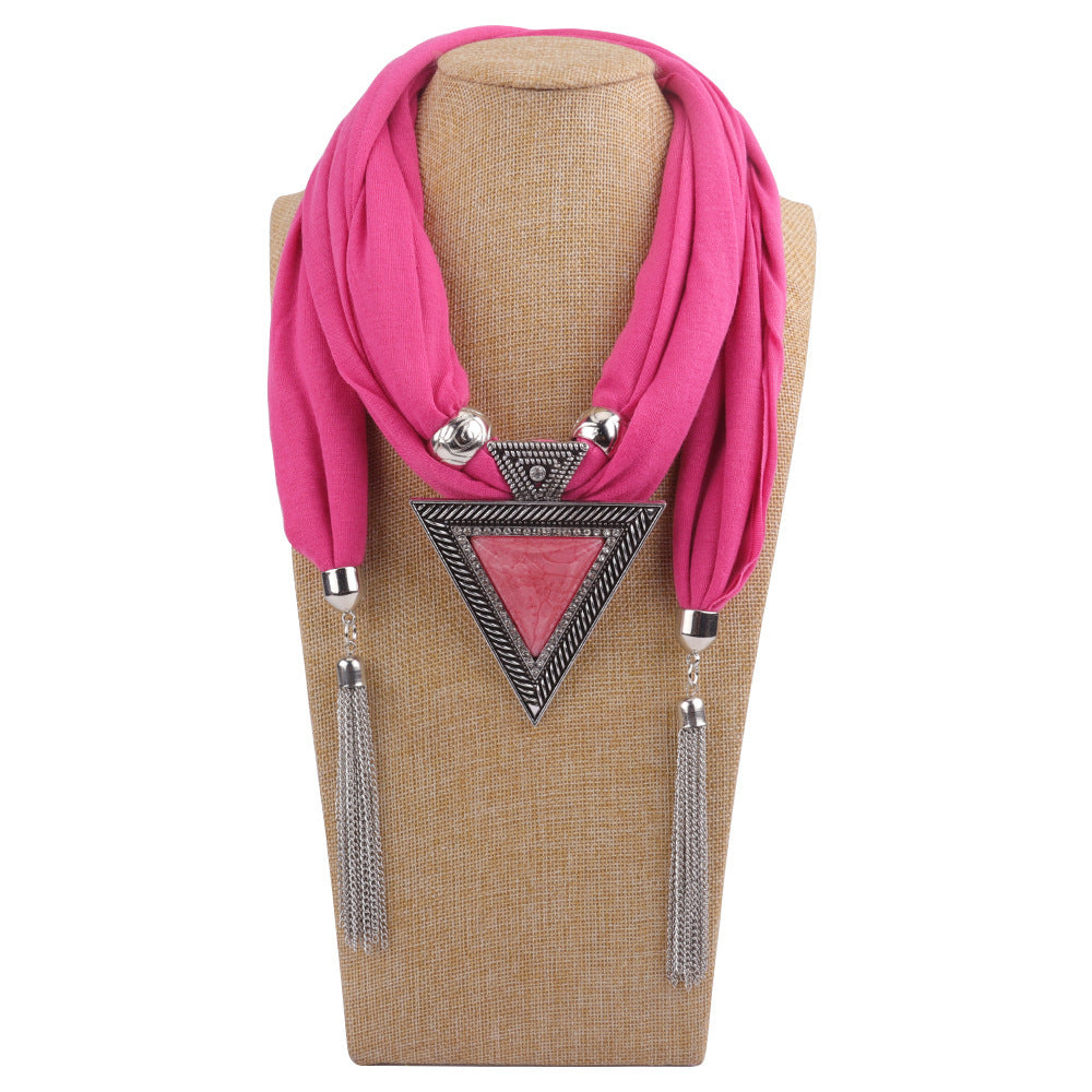 Fashion Jewelry Necklace Scarf Female Resin Alloy