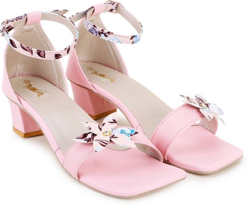 Women Pink Heels Sandal