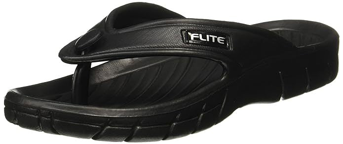 Men's Flip Flops Thong Sandals Black Size 7UK