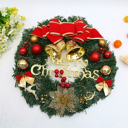 Christmas wreath holiday decoration 30cm Christmas wreath pendant